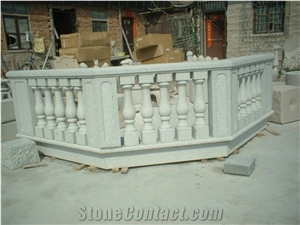 China White Granite Garden Fence / Balcony Fence