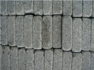 G341 Grey Granite Cube Stone Pavers, Garden Pattern