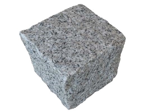 G603 China Bianco Sardo Grey Granite Cube Stone