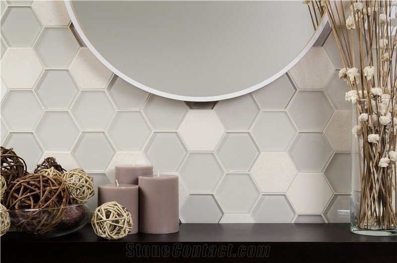 Honey Onyx Mosaic Pattern Wall Tiles