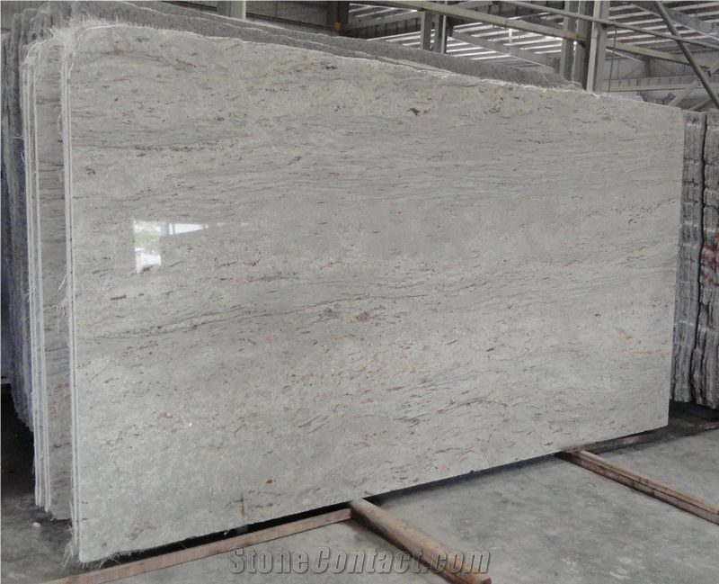 India River White Granite Tiles Flamed Floor / Wall