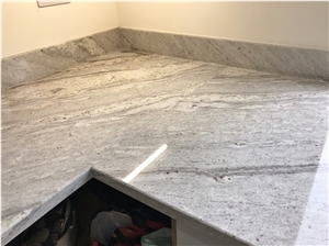 Indian River White Granite Kitchen Countertop, Worktop