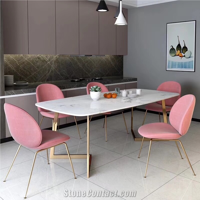 Interior Stone Furniture-Marble Table Top Design