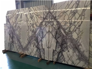 Milas Lilac Medium Marble Slabs Withh Heavily Vein
