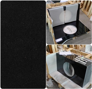 New Shanxi Black Granite Bathroom Vanity Top