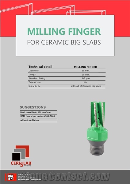 Segmented Milling Finger for Ceramic Slabs, Cnc Core Drill Bit