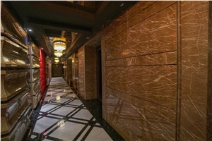 New Marble - Kozo Brown Building Hotel Lobby Stair Floor Step,Risers