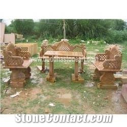 Stone Benches Patio Sets, Garden Table Sets