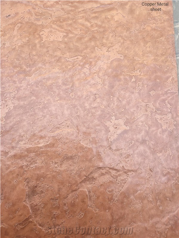 Copper Slate Metal Flexible Stone Veneer Sheets