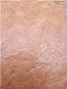 Copper Slate Metal Flexible Stone Veneer Sheets