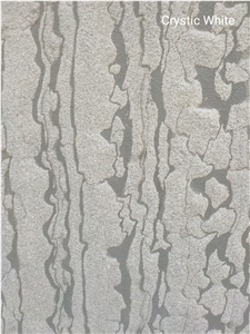 Crystic White Flexible Thin Stone Veneer Sheets