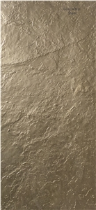 Gold Metal Flexible Thin Stone Veneer Sheet