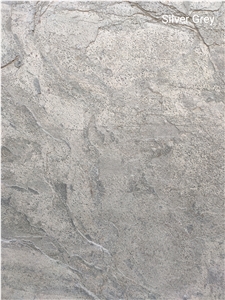 Silver Grey Slate Flexible Thin Stone Veneer Sheet