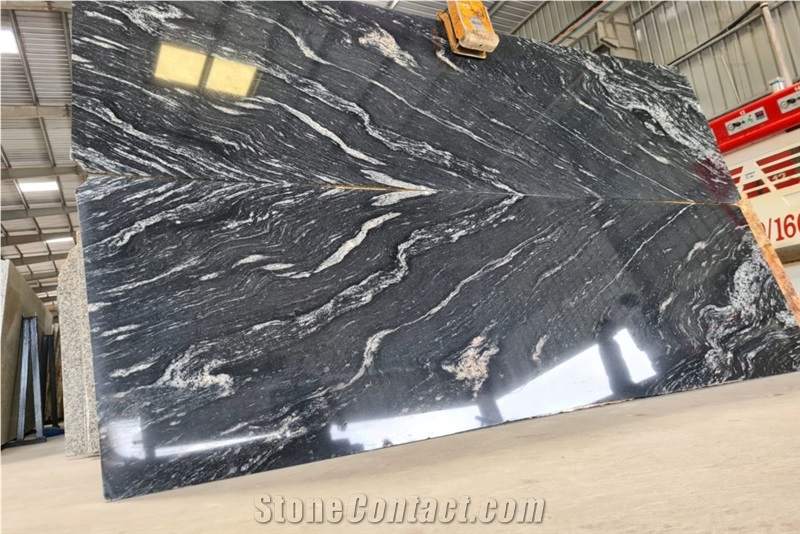 Burban Black Granite Slabs