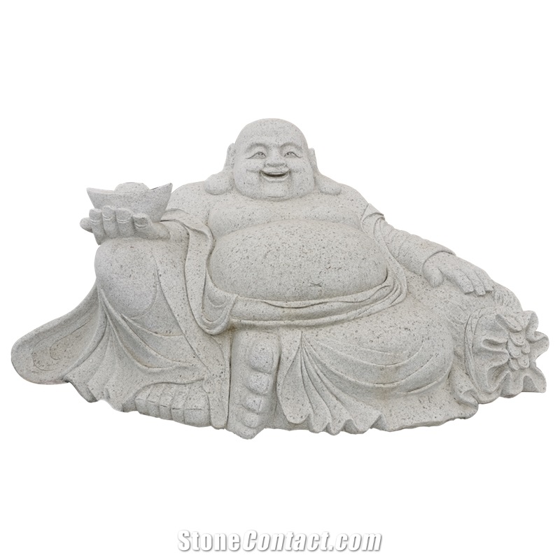 Chinese Handmade Stone Carving Of Buddha Statue