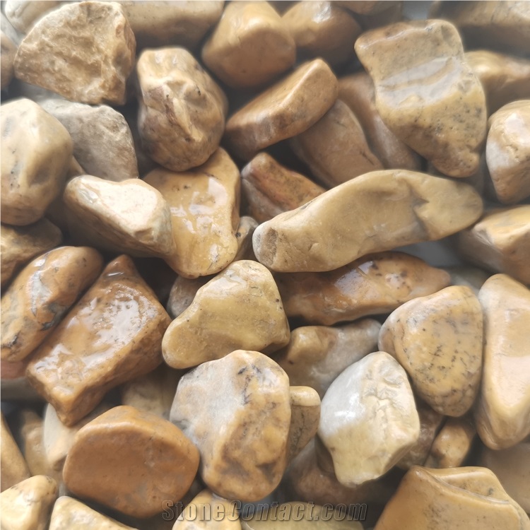 Chinese Hb-001 Yellow Pebble Gravel Stone
