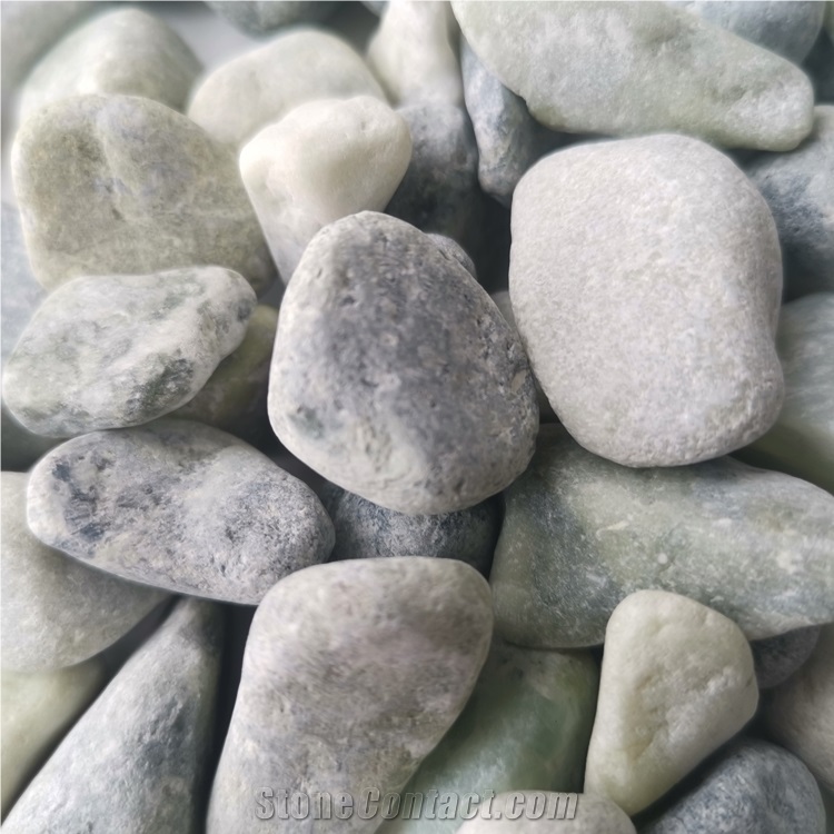 Chinese Hot Sale Dl-003 Green Pebble Ball Stone