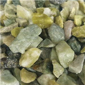 Chinese Hot Sale Dl-004 Green Pebble Gravel Stone