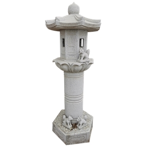Hand-Made Japanese Style Stone Lighting Lantern