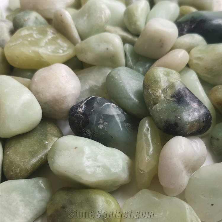 Hot Sale Dl-005 Jade Green Pebble Ball Stone