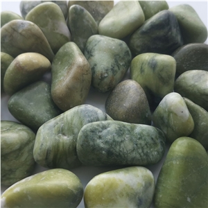 Hot Sale Dl-006 Green Pebble Polished Ball Stone