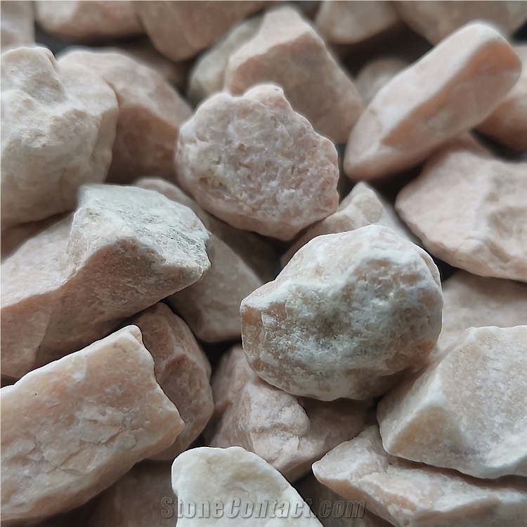 Hot Sale Hb-005 Light Pink Pebble Gravel Stone