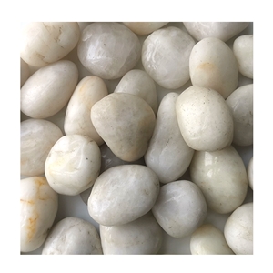 Nj-003 White Pebble Polished Ball Stone