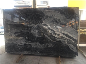 Black and Gray Marble Slabs