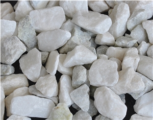 Crushed Stone, White Pebble Stone