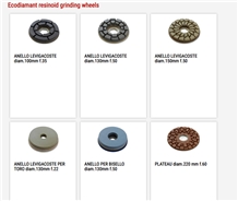 Ecodiamant Resinoid Grinding Wheels