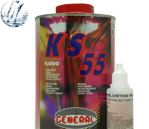 Ks 55 Fluida Special Dual-Component Highly Transparent Adhesive for Affixing Marble,Granite,Stone