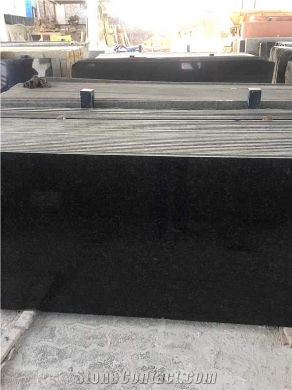 Ash Black Granite Slab
