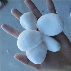 Natural Snow White Pebble for Decoration