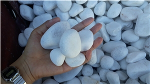 Natural Snow White Pebble for Decoration