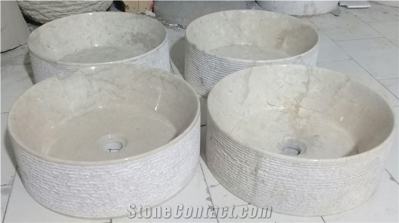 Modena Limestone Wash Basins