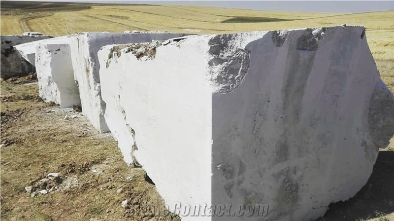 Travertine Quarry Blocks, Iran White Travertine Blocks