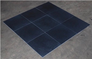 Absolute Black Granite Honed Tile for Garden Floor Stepping