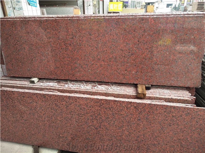Africa Red Granite Slab Tile,Prefab Kitchentop Cut