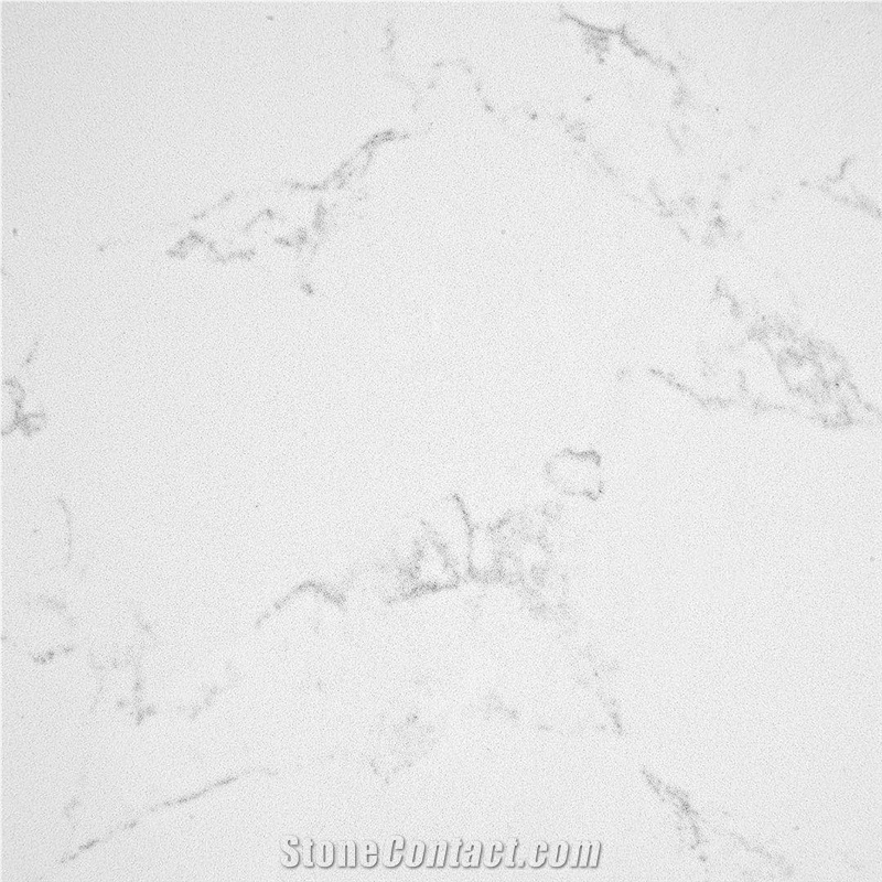 Artficial White Marble Solid Surface Quartz Stone