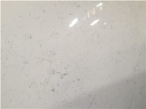 Artificial Bianco Carrara Quartz Kitchen Slab