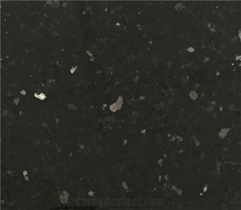 China Black Galaxy Star Granite Tile, Slab Wall
