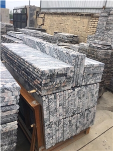 China Colombo Juparana Granite Bullnose Stairs Polished