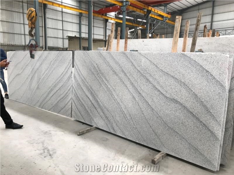 China New Viscont White Granite Wall Slab Bookmatch