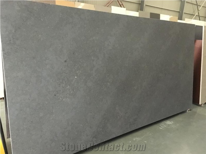 Concrete Looking Quartz Slab Solid Surface
