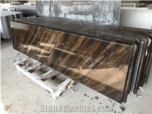 Elegant Brown Palissandro Granite Bar Countertops
