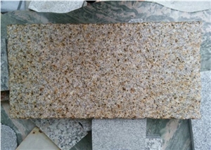 G350 Bush Hammered Shandong Sun Rust Granite Slab