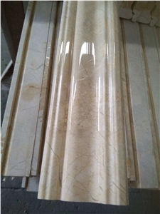 Golden Leaf Cream Marble Building Material Molding