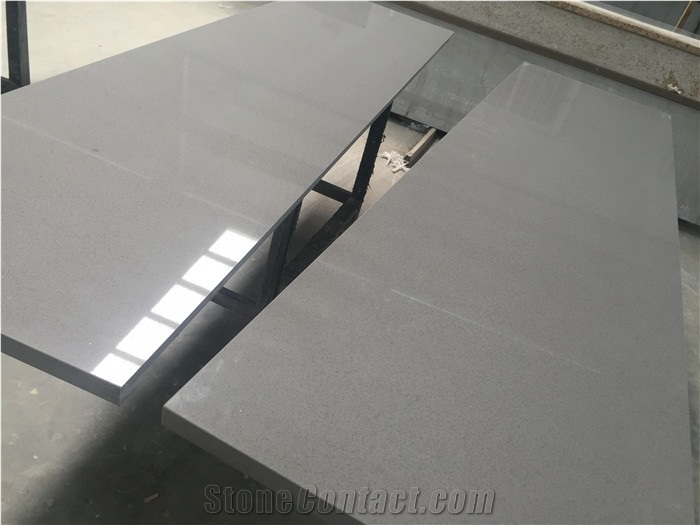 Grey Quartz Stone Solid Surafce Kitchen Countertop