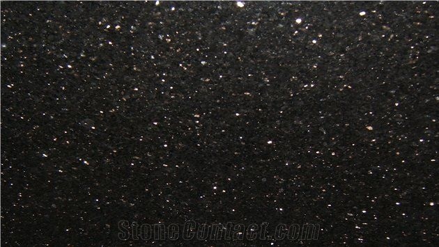 India Black Star Galaxy Granite Slab, Floor Tile