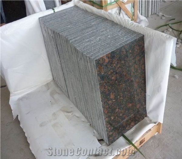 India Tan Brown Granite Tile Exterior Wall Cladding